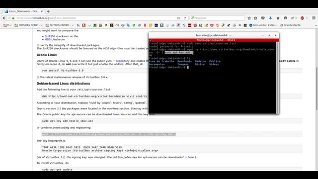Aula 01 - Instalação do VirtualBox no Debian смотреть онлайн