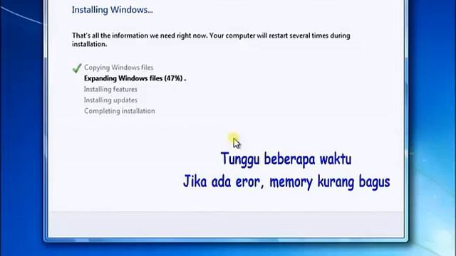 video tutorial cara instalasi sistem operasi windows7 смотреть онлайн