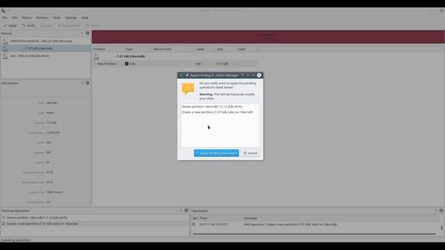 Root Free KDE Partition Manager смотреть онлайн