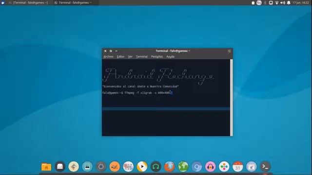 Screen cast con una terminal sin programas linux y windows FFmpeg смотреть онлайн