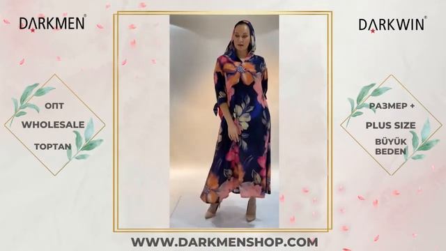 Платье. Женская одежда оптом. Большие размеры. Турция. Wholesale Women Clothing. Plus Size. DARKWIN
