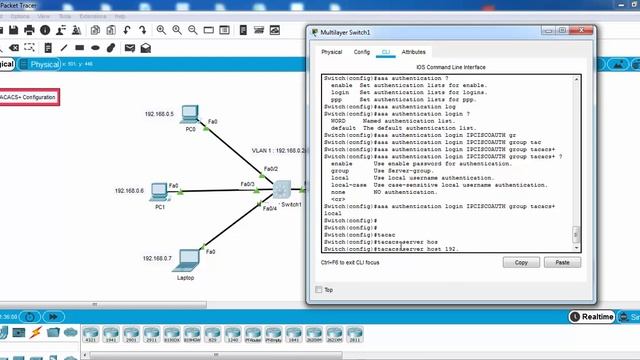 TACACS+ Packet Tracer Configuration смотреть онлайн