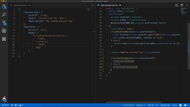 Code faster with Visual studio code custom snippet with angular смотреть онлайн