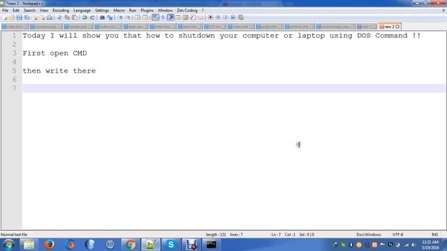 How to shutdown PC with DOS Command смотреть онлайн
