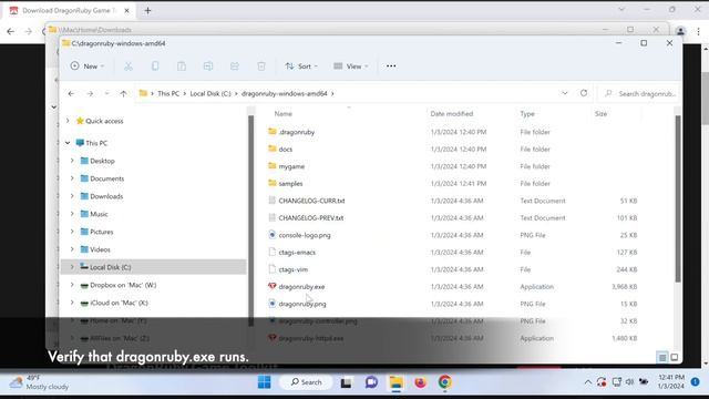DragonRuby Game Toolkit - Install and Run смотреть онлайн