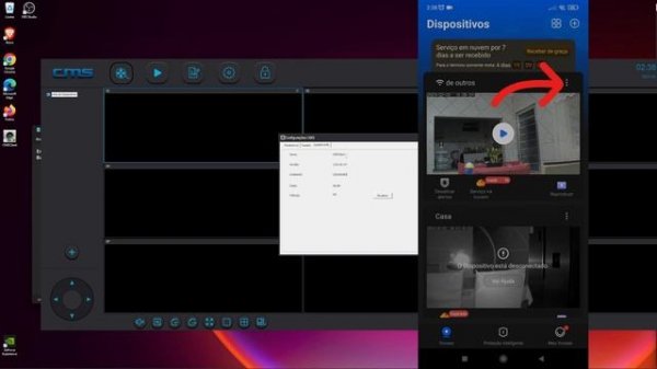 USANDO CÂMERA APP YOOSEE NO PC SOFTWARE CMS CLIENT