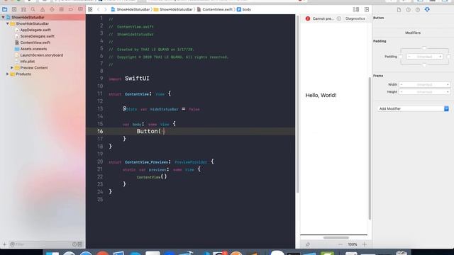 Lập trình iOS với SwiftUI: 30 - StatusBar смотреть онлайн