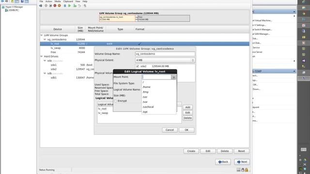 Partition Options in CentOS Linux смотреть онлайн