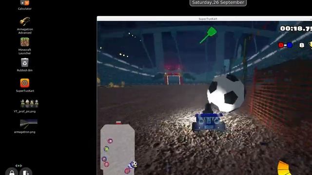 Super Tux Kart Football - Linux Games смотреть онлайн