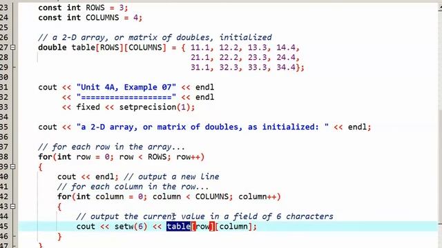 Multidimensional Arrays in C++ смотреть онлайн