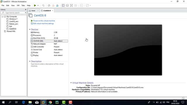 Installation d'une machine LINUX (CentOS 8) sur votre machine WINDOWS смотреть онлайн