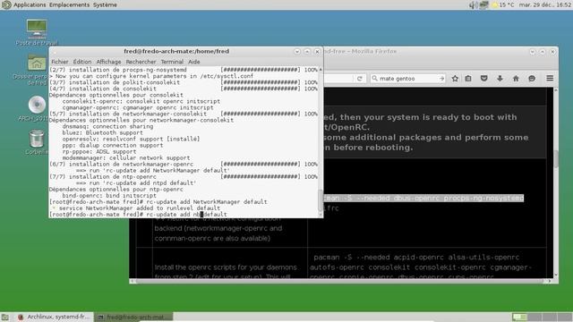 Migration d'une Archlinux avec Mate-Desktop de systemd vers OpenRC - partie 1 смотреть онлайн