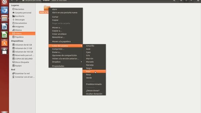 Cambiar de color nuestras carpetas en Ubuntu смотреть онлайн