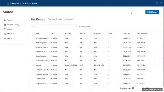 Link a Scanner to Tenable.io (New Interface) смотреть онлайн