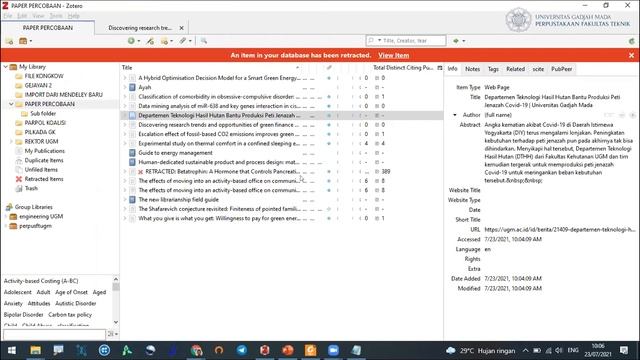 Belajar Bersama Aplikasi Zotero Untuk Mengelola Dokumen dan Daftar Pustaka смотреть онлайн
