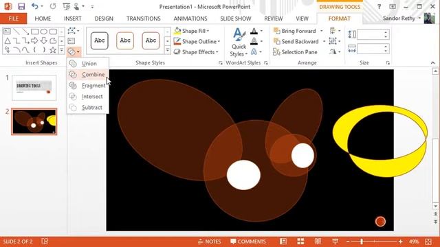 Microsoft PowerPoint - Merge Shapes (New Feature) смотреть онлайн