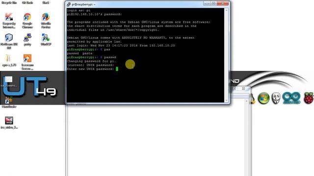 change password Raspberry Pi смотреть онлайн