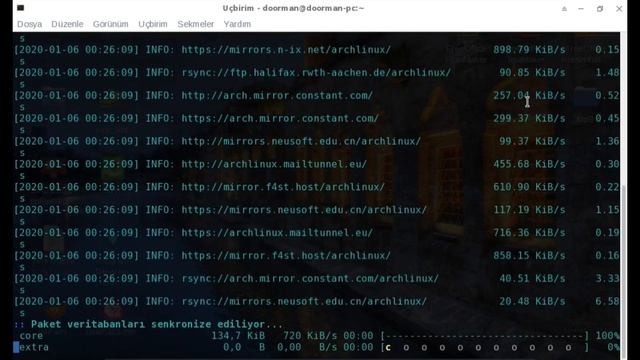 Archman Linux Tek Komutla En Hızlı Yansı ile Güncelleme смотреть онлайн