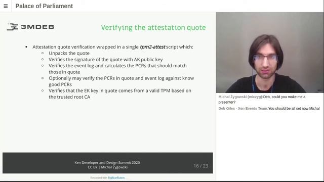 Design Session - [TALK] Xen system boot attestation with DRTM and TPM2 смотреть онлайн