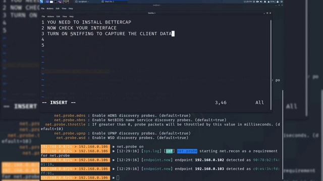 Spy on other network using Bettercap (sniffing) смотреть онлайн
