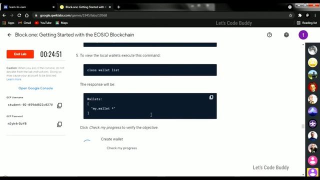 Qwiklabs - Block.one: Getting Started with the EOSIO Blockchain and Smart Contracts [GSP873] смотреть онлайн