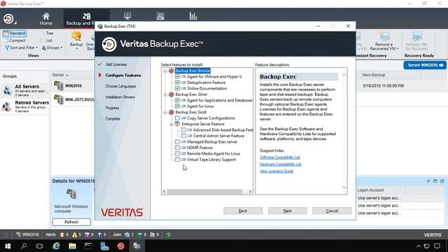 How to add additional features in Backup Exec 20 смотреть онлайн
