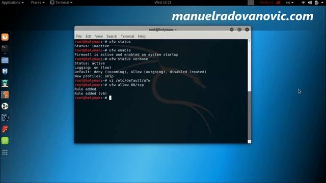 Kali Linux - 12. How to Install UFW - Uncomplicated Firewall on Kali Linux смотреть онлайн