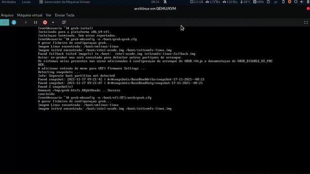 Instalação Arch Btrfs Snapshots --LEIA A DESCRIÇÃO смотреть онлайн