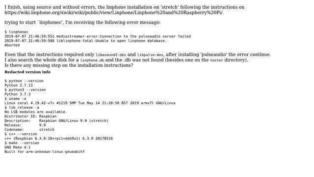 Raspberry Pi: Linphone for Raspberry error смотреть онлайн