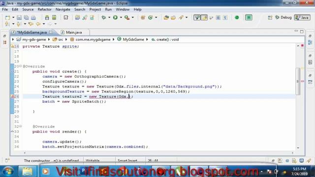 Loading the character sprites in libgdx game development смотреть онлайн