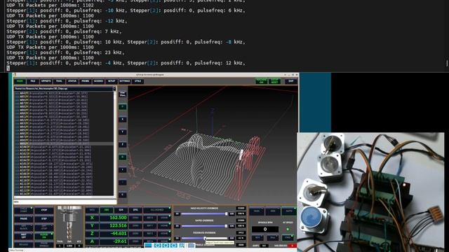 LinuxCNC & ESP32 Hardware Step Gen + Native Ethernet - 4 Axis Demo and Job смотреть онлайн