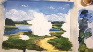 «Летний пейзаж» как нарисовать ГУАШЬ | Сезон 4-4 |Мастер-класс ДЕМО