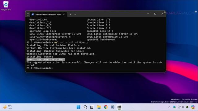 Install Windows Subsystem for Linux on Windows 11 смотреть онлайн