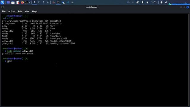 How to format any drive using Kali Linux смотреть онлайн