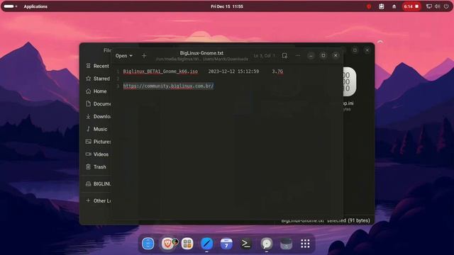 BigLinux Iso Gnome Beta. Linux Brasileiro focado na criação de facilidades para o usuário смотреть онлайн