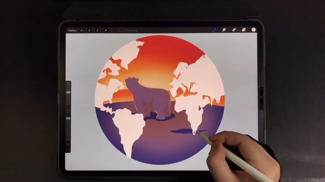 Earth Day 2021 iPad Procreate Drawing - Message at the End ! смотреть онлайн
