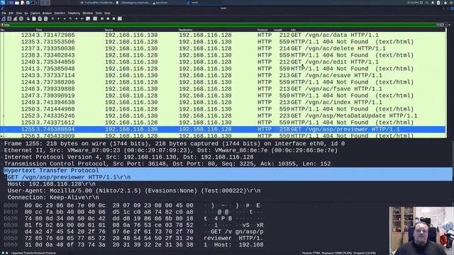 Lets talk WireShark: Nikto scan - Traffic Analysis смотреть онлайн
