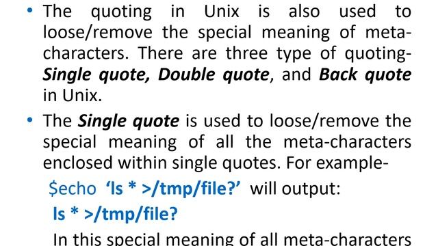 CS 303 5.5&5.6 Escaping, Quoting, and Input Output Redirection By Baldev Ram Mali смотреть онлайн