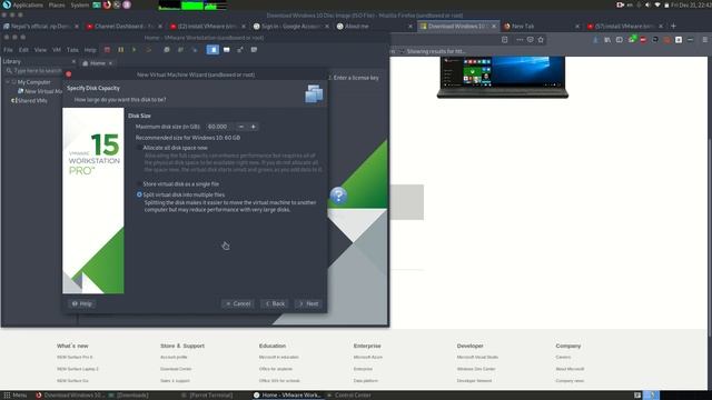 Windows10 installation in Linux -Parrot OS using VMware virtual machine смотреть онлайн