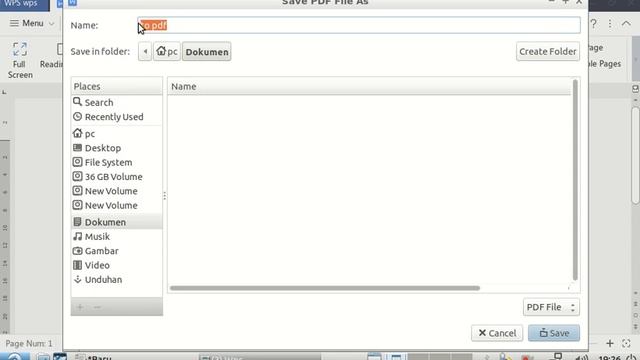 CARA MEMBUAT FILE PDF DENGAN WPS OFFICE tutorial linux смотреть онлайн