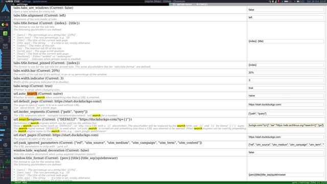 Qutebrowser v.1.0.1 - Configuration Tutorial смотреть онлайн