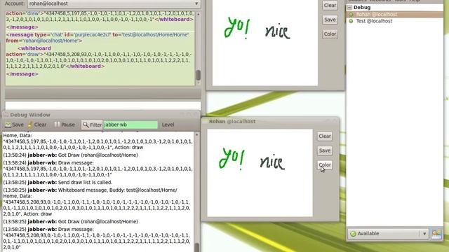 Whiteboard with jabber in pidgin смотреть онлайн