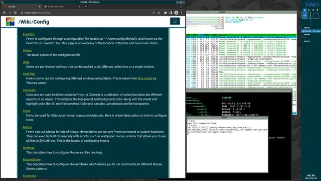 FVWM and Void Linux. смотреть онлайн
