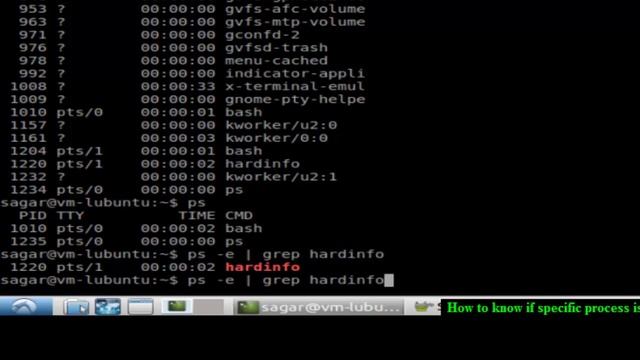 How to know if specific process is running in Linux смотреть онлайн