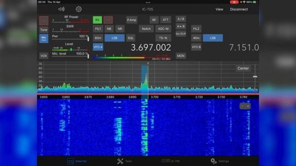 SDR CONTROL - THE BEST APP FOR THE ICOM IC-705