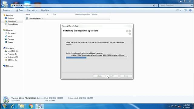 Download & Installation of VMware Player 7.1.2 смотреть онлайн