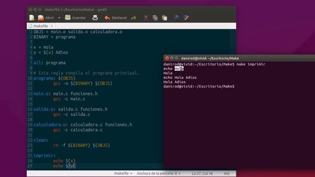 GNU Make – 4. Expansión de variables смотреть онлайн