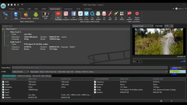 How to Reduce Video File Size without Losing its Quality (VSDC Video Editor Tutorial) смотреть онлайн