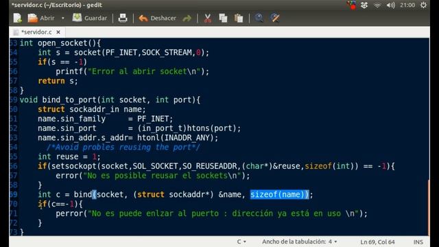 Implementación-Socket Servidor en C- Part2 смотреть онлайн