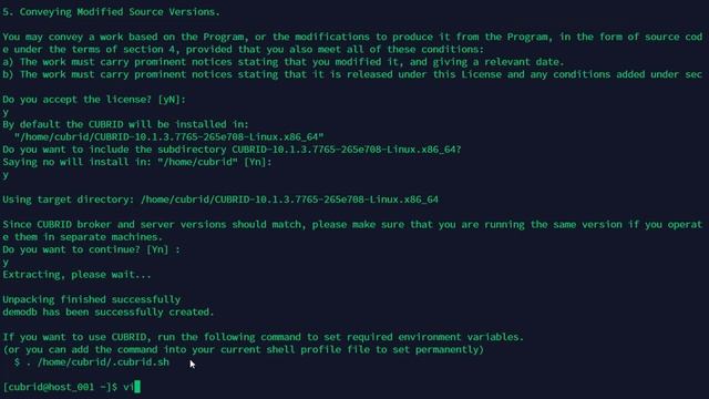CUBRID RDBMS Installation from shell file (Linux) смотреть онлайн
